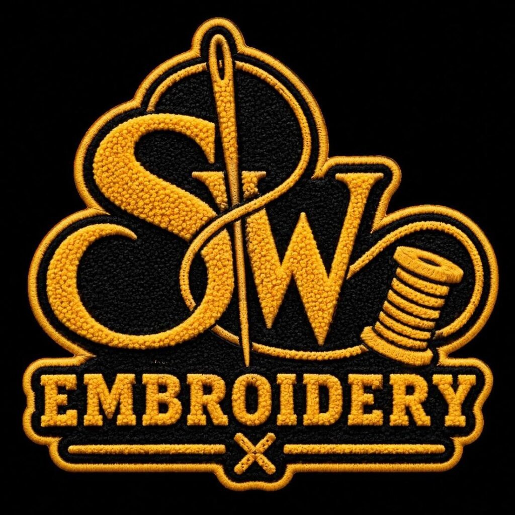 Custom chenille patches by SW Embroidery
