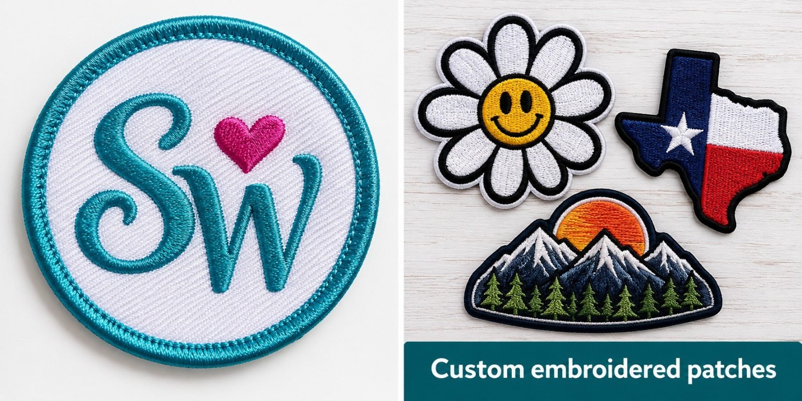 Custom embroidered patches